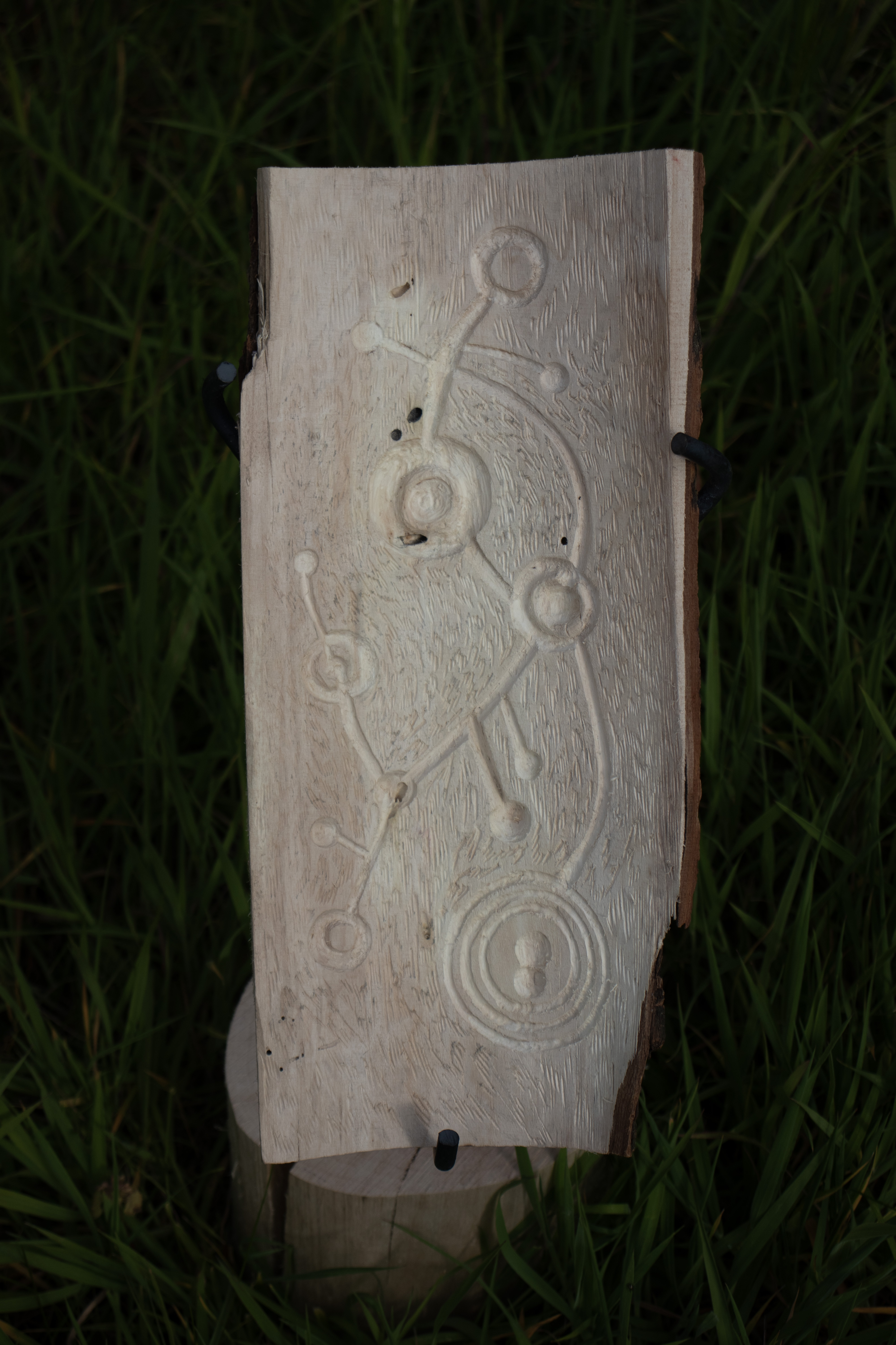 Photograph of a sculpture used to imprint onto skin